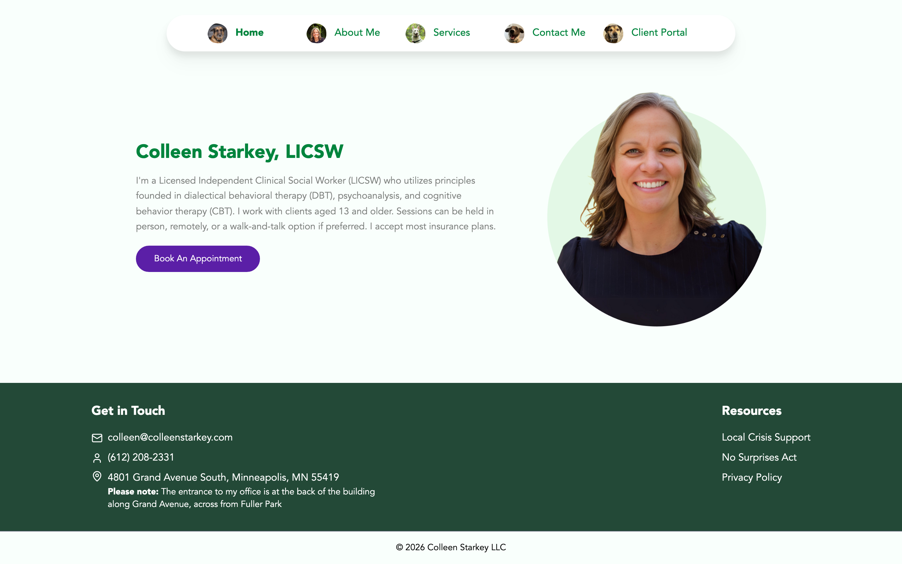 Colleen Starkey Clinic — Healthcare web